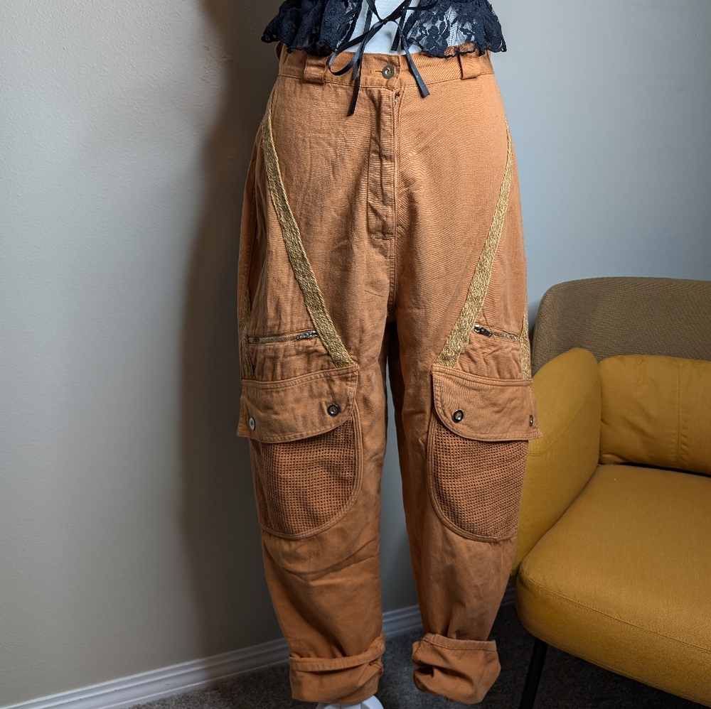 Stylish Tan Cargo Pants for Women